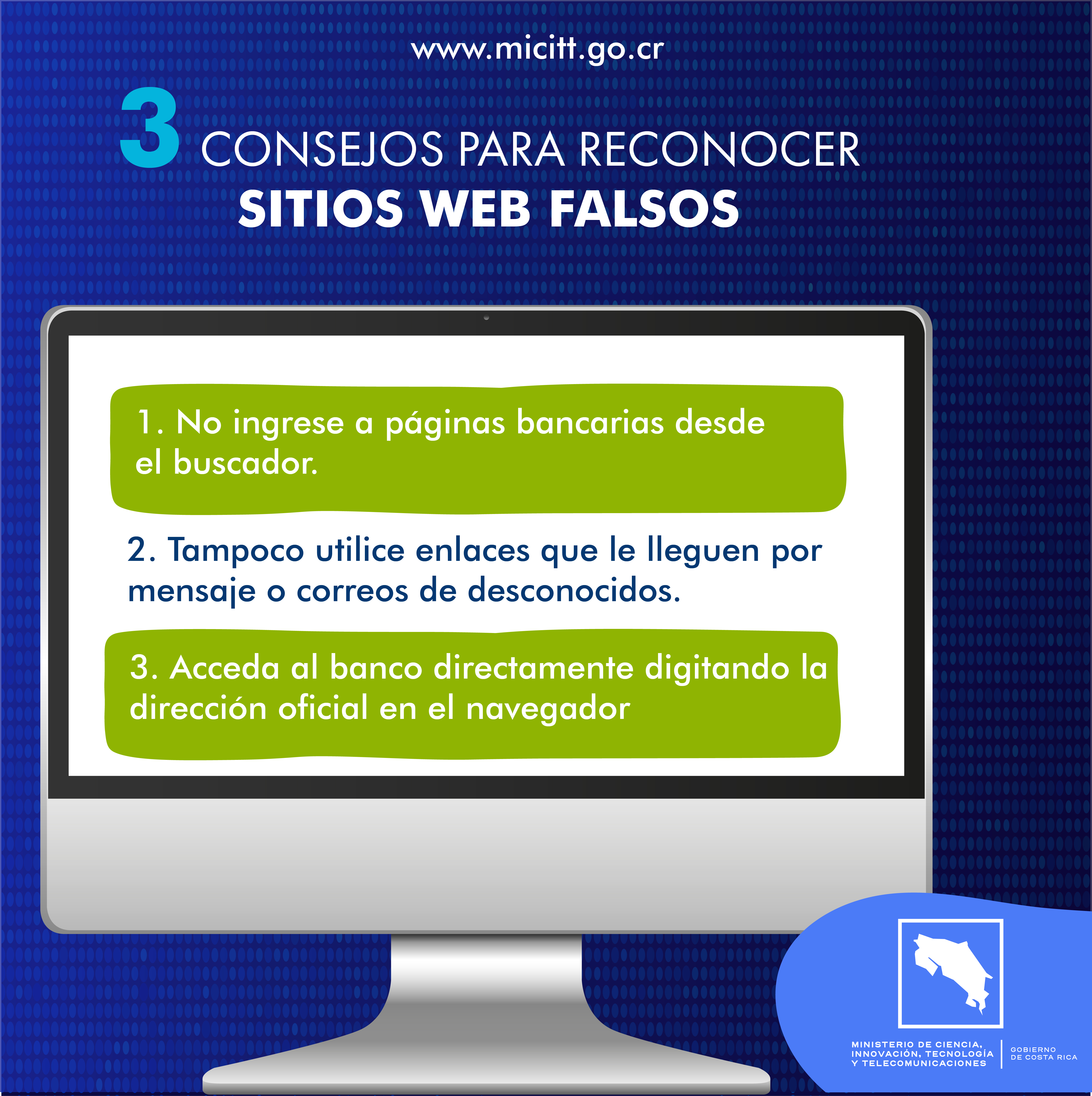3 Consejos para reconocer sitios web falsos