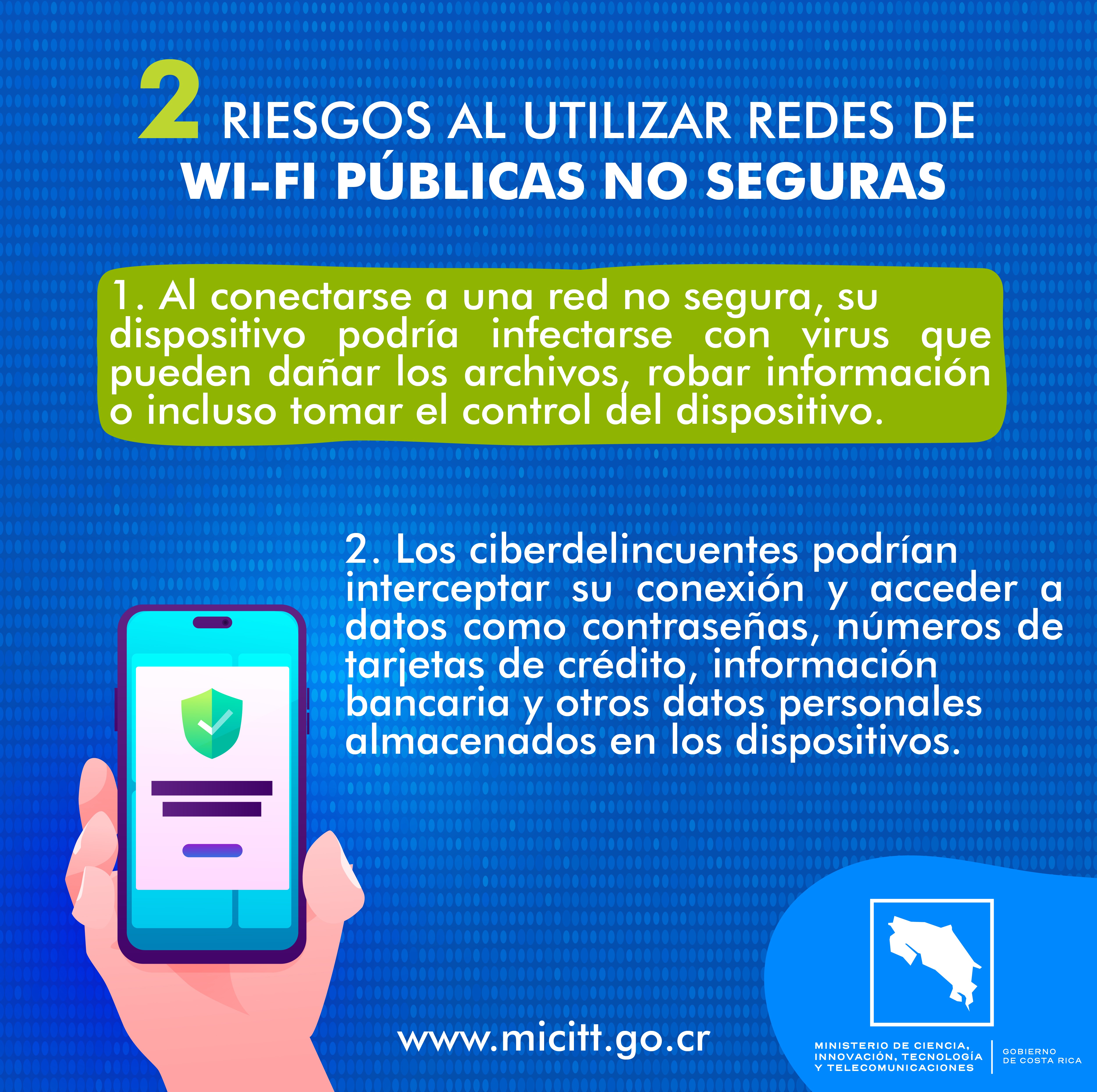 2 Riesgos al utilizar redes Wi-Fi públicas
