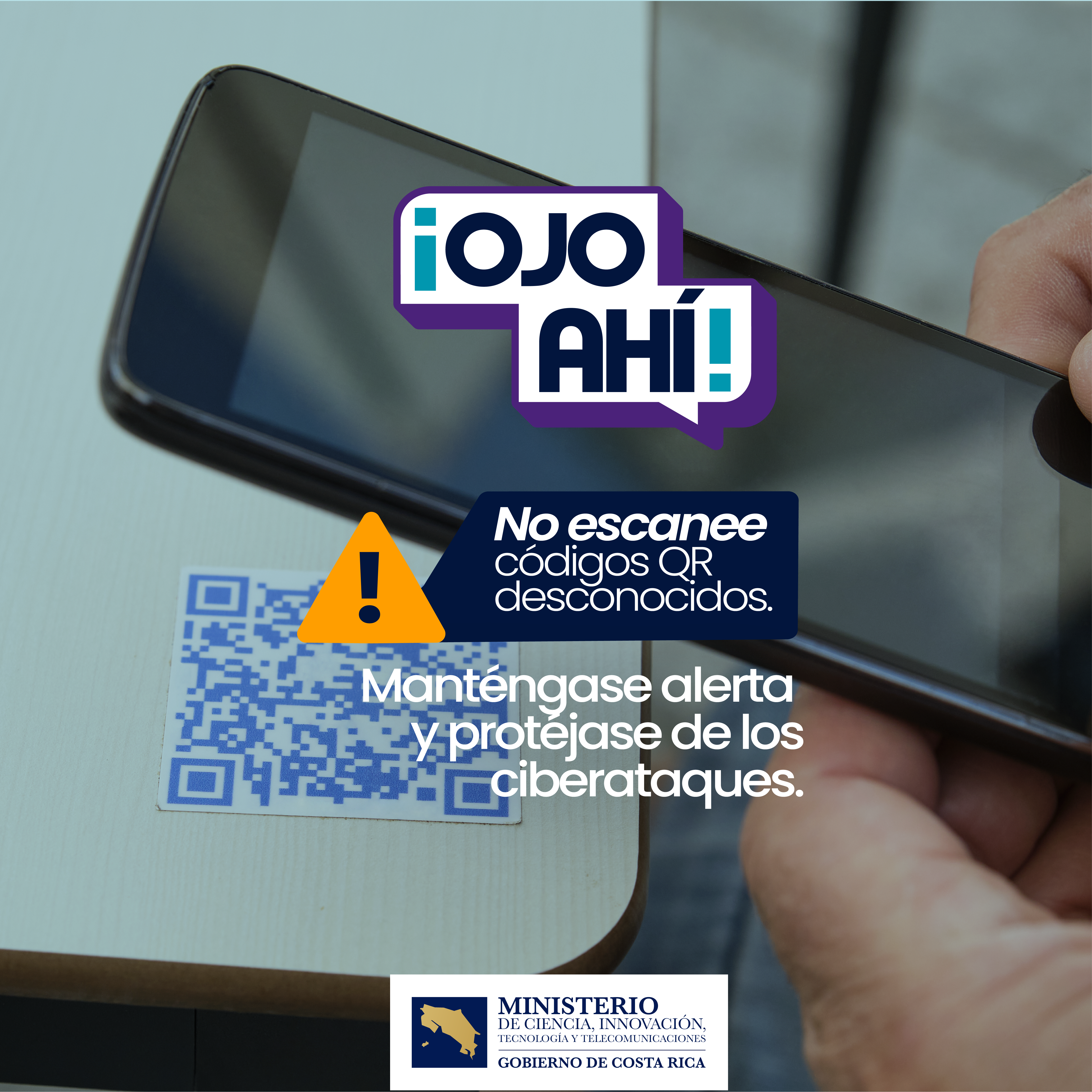 ¡Ojo ahí! No escanee códigos QR desconocidos.
