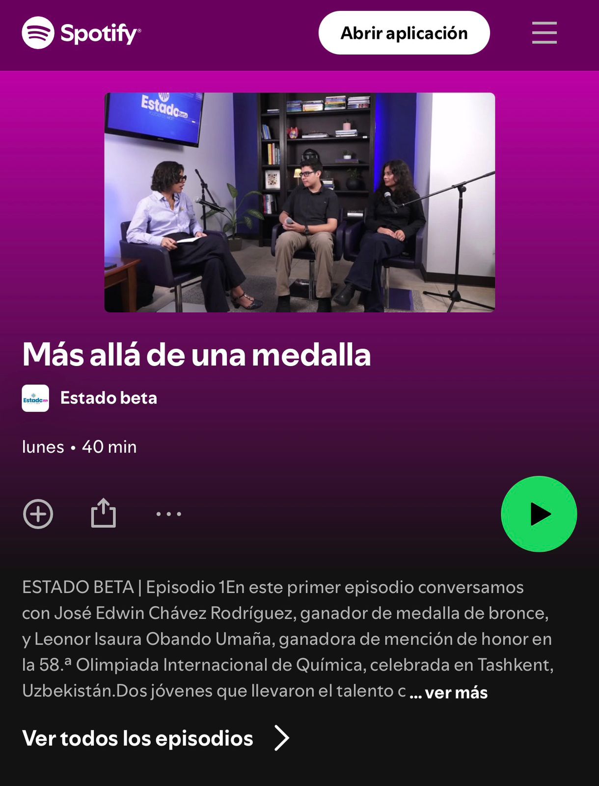 Portada del Podcast en Spotify