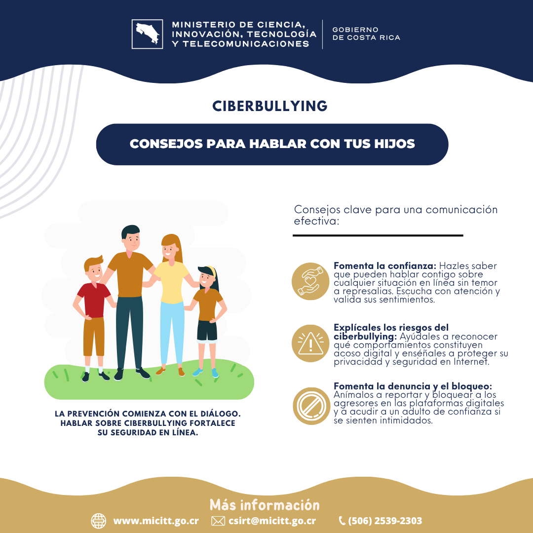 Ciberbullying, Consejos para hablar con tus hijos